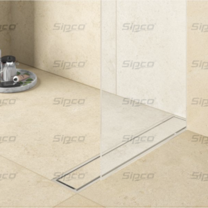 MARBLE INSERT WITH COLLAR Reversible Shower Drainer